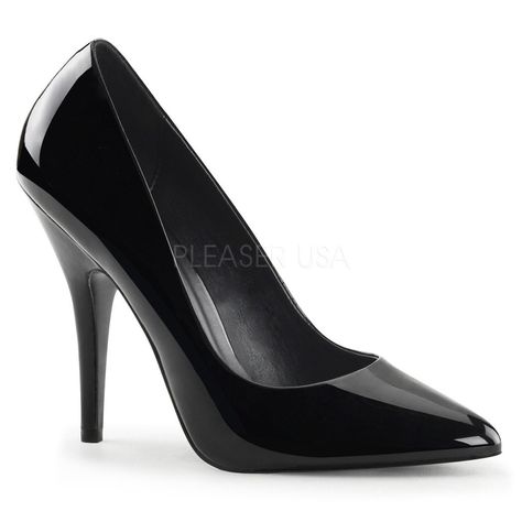 Men High Heels, High Heel Stiefel, Men In Heels, Black Patent Heels, Pleaser Shoes, Heels Online, Spike Heels, Classic Pumps, Pointed Toe Shoes