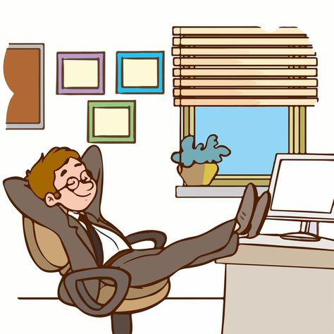 Lazy Worker, Office Worker, Free Icon, Vector Art, Vector Free, Vector Illustration, Royalty Free, Clip Art, Quick Saves