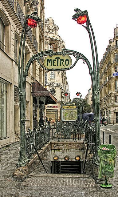 Art Nouveau Arquitectura, Architecture Art Nouveau, Metro Paris, Design Art Nouveau, Paris Metro, Art Nouveau Architecture, Paris Love, Paris Photo, Art Nouveau Design