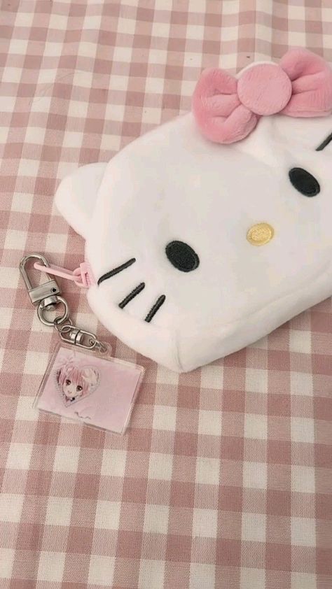 Hello Kitty Pencil Case, Hello Kitty School Supplies, Hello Kitty Pencil, Hello Kitty School, Pink Academia, Pretty School Supplies, Hello Kitty Gifts, Hello Kitty Makeup, Kawaii Bags