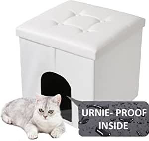 MEEXPAWS cat Litter Box Enclosure cat Litter Box Furniture Hidden , Cat washroom Bench Storage Cabinet | Large Space | Dog Proof | Waterproof Inside / Easy Clean | Easy Assembly | Odor Control(White) : Amazon.ca: Pet Supplies Cat Litter Box Enclosure, Cat Litter Mat, Litter Box Furniture, Bench Storage, Litter Box Enclosure, Litter Mat, Space Dog, Cat Litter Box Furniture, Lift Design