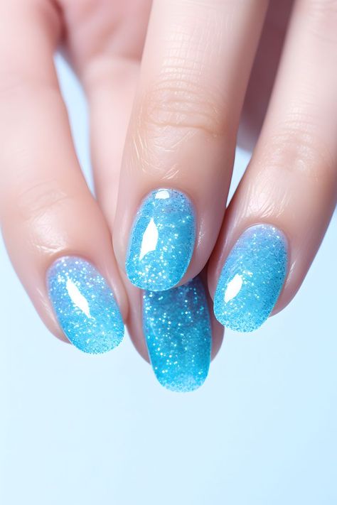 sky blue nails, glitter nails, sparkly nail designs, nail art, nail inspiration, nail ideas, trendy nails, sky blue glitter, nail goals, beautiful nails, nail trends, nail love, dazzling nails, nail inspo, nail vibes, nail magic, nail obsession, nail glam, fabulous nails, nail perfection, nail style, nail creativity, sky blue glam, sky blue magic, glamorous nails Blue Nails Sparkle, Blue Nails Glitter, Nails Sky Blue, Blue Nails With Glitter, Sparkly Nail Designs, Nail Vibes, Sky Blue Nails, Nail Glam, Nail Goals