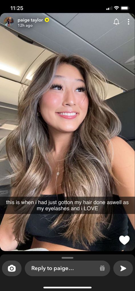 Beige Balayage On Black Hair, Beige Blonde Asian Hair, Taylor Naomi Hair, Ash Blonde Balayage On Asian Hair, Bronde Balayage Asian Hair, Blonde To Burnett, Neutral Beige Hair, Hair For Neutral Skin Tone, Paige Taylor Hair