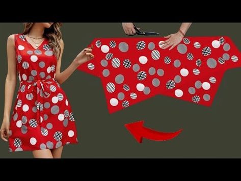 Stylish Summer Dresses, Shorts Sewing, Dress Sewing Tutorials, Diy Sewing Clothes, 10 Minute, Only 1, Sewing Clothes, Fashion Sewing, Sewing Dresses