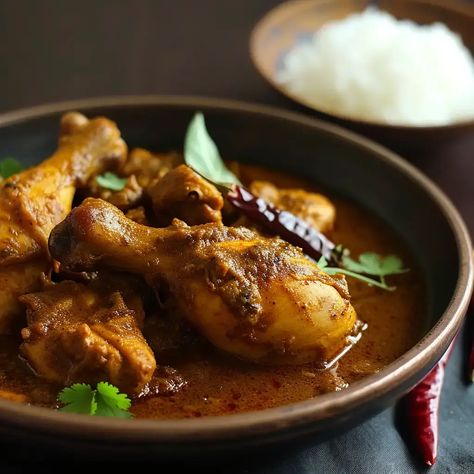 Dive into the heart of South Indian cuisine with a dish that's as bold in flavor as it is in tradition: Chicken Chettinad Curry. This culinary masterpiece, originating from the Chettinad region of Tamil Nadu, is renowned for its vivid flavors, aromatic spices, and a heat that tickles the palate just right. Chicken Chettinad, Tasty Recipes Videos, Fenugreek Seeds, Curry Recipe, Coriander Seeds, Fennel Seeds, South India, Tasty Recipes, Tamil Nadu