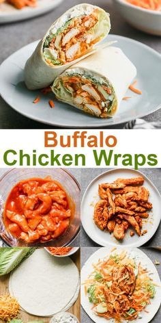 Buffalo Chicken Wrap, Tangy Chicken, Chicken With Vegetables, Buffalo Chicken Wraps, Chicken Wrap Recipes, Creamy Dressing, Chicken Wrap, Health Dinner, Buffalo Chicken Dip