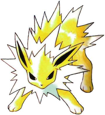 Jolteon official artwork gallery | Pokémon Database Pikachu Sprite, Sugimori Style, Pokemon Vs Digimon, Original 151 Pokemon, Original 151, Old Pokemon, Gen 1 Pokemon, Pokemon Official, Pokemon Blue