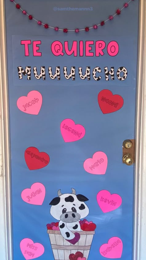 Valentine’s Day Birthday Board, Valentine Door Decorations For Daycare, Valentines Decor Classroom, Valentine’s Day Door Ideas, Valentines Day Classroom Door Ideas, Valentine’s Day Classroom Decoration, Valentines School Door, Valentines Day Door Ideas, Valentines Day Decorations Classroom