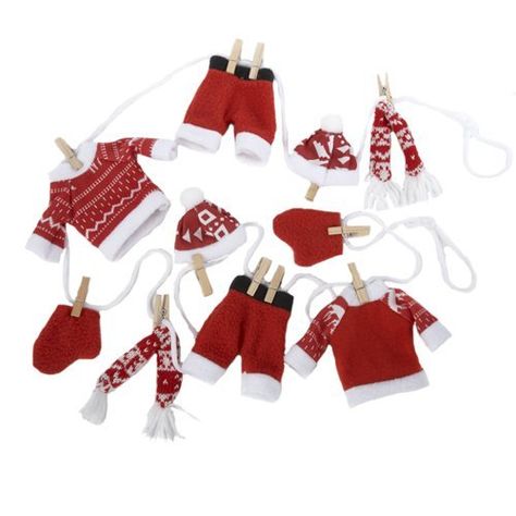 Santa Outfit, Diy Santa, Santa Suits, Xmas Deco, Clothes Line, Line Patterns, Christmas Crafts For Kids, Christmas Gnome, Christmas Garland