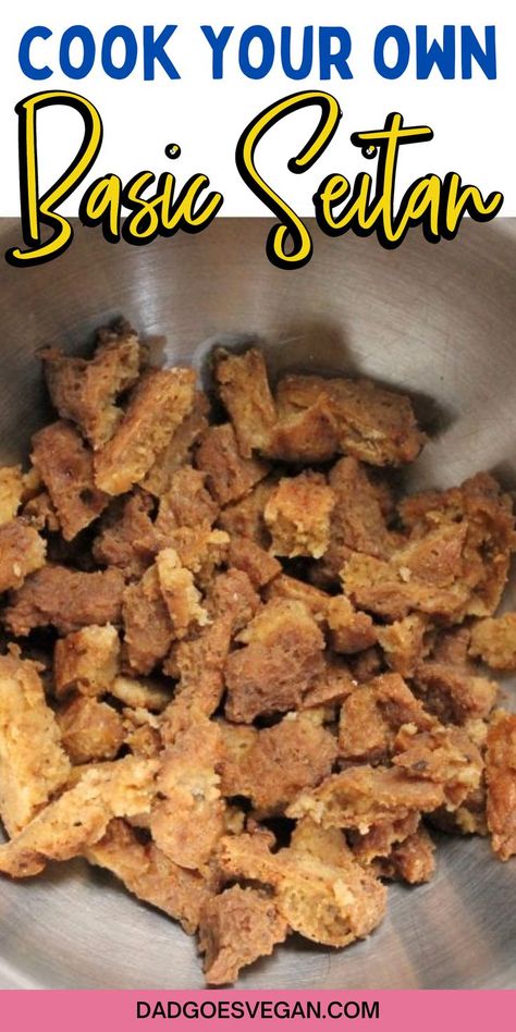 Diy Seitan From Flour, Best Seitan Recipes, Seitan Roast, Easy Seitan Recipe, How To Make Seitan, Seitan Lunch Meat, Dash Recipe, Seitan Recipes, Vegetarian Keto