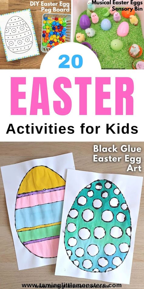 20 Easter Activities for Toddlers and Preschoolers.

Fun Easter themed crafts, free printables and play activities for kids.

#easter #artsandcrafts #playideas #toddler #preschool #kindergarten Fun Easter Activities, Play Ideas For Toddlers, March Preschool, Easter Science, Easter Activities For Toddlers, Activity Books For Kids, Free Easter Coloring Pages, Easter Coloring Book, Easter Arts And Crafts