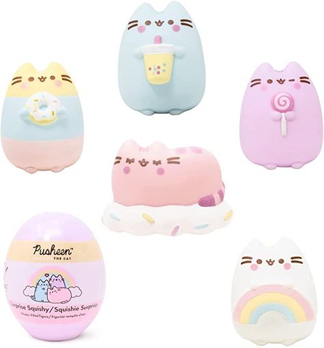 Amazon.com: Hamee Pusheen The Cat [Surprise Blind Capsule] [Series 2] Cute Water Filled Squishy Toy [Birthday Gift Bags, Party Favors, Gift Basket Filler, Stress Relief Toys] - Surprise (Random - 1 PC.) : Toys & Games Pusheen Gifts, Pusheen Toys, Pusheen The Cat, Hello Kitty Crafts, Presents For Boys, Cat Birthday Party, Pusheen Cat, Birthday Gift Bags, Basket Fillers