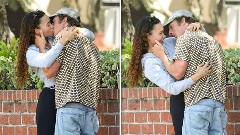 Jeremy Allen White Kisses Ashley Moore During Divorce from Wife Ashley Moore, Addison Timlin, Mystery Woman, Allen White, Jeremy Allen White, Katie Holmes, Ex Wives, His Eyes, Celebrity News