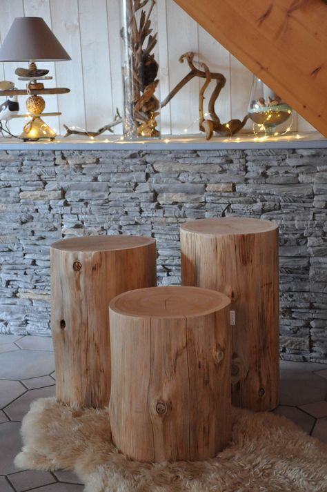 Log End Tables, Tree Trunk Table, Trunk Furniture, Trunk Side Table, Tree Stump Table, Trunk Table, Stump Table, Wood Stumps, Natural Wood Table