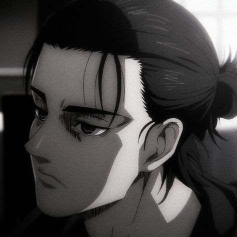 Eren Yeager Profile Picture, Eren Jaeger Profile Picture, Eren Jaeger Black And White, Eren Yeager Black And White, Eren Profile Picture, Eren Black And White, Eren Jaeger Dark, Eren Jaeger Manga Icon, Eren Jaeger Pfp