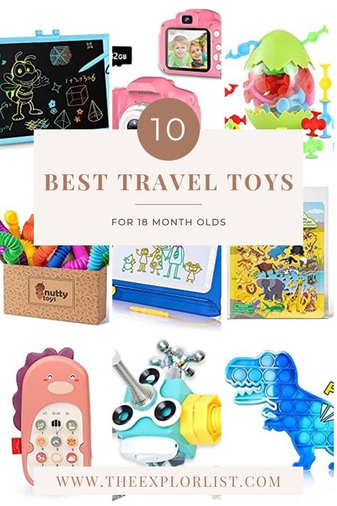 One Year Old Road Trip Activities, Road Trip With 18month Old, Airplane Toys For Toddlers, Toddler Road Trip Activities 1 Year, Toys For 18month Old, Travel Toys For Kids, Toddler Travel Toys, Top Toddler Toys, Toddler Travel Activities