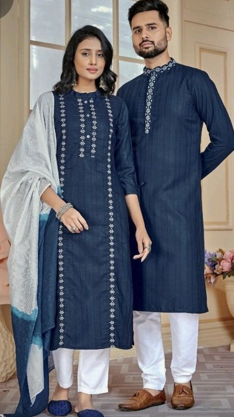 Girls Kurti, Mom Daughter Outfits, Gents Kurta Design, Couple Matching Outfits, Gents Kurta, Men Kurta, Note Image, Kurta Style, Gents Fashion