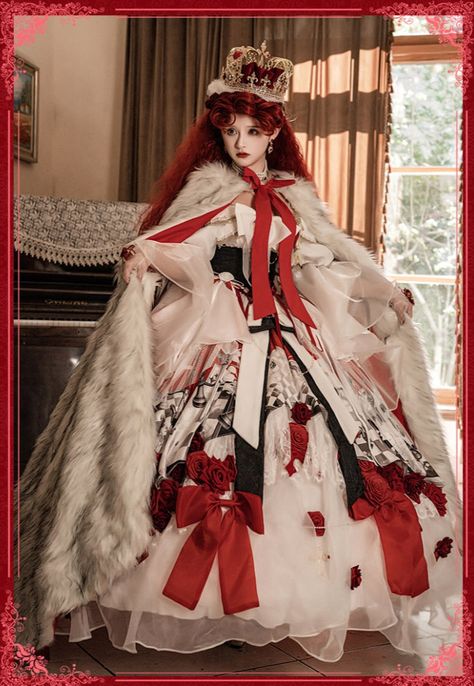 New Release: 【Queen's Chess Game】 Lolita Dress Set

◆ Shopping Link >>> https://lolitawardrobe.com/queens-chess-game-lolita-dress-set_p7816.html Red Queen Dress, White Gothic Dress, Red Queen Costume, Wonderland Outfit, Shopping Link, Chess Queen, Outfit Collection, Black White Vintage, Formal Ball Gown