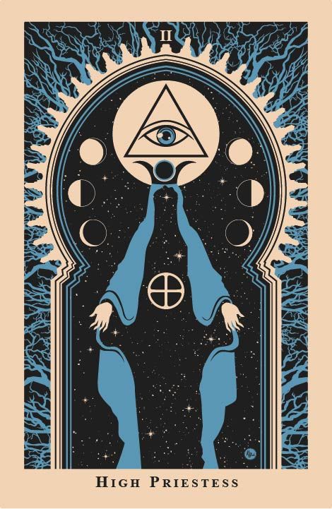 Tarot | The Art of R.Black Kartu Tarot, Tarot Significado, High Priestess, Tarot Cards Art, Art Carte, Occult Art, Tarot Card Meanings, Tarot Art, All Seeing