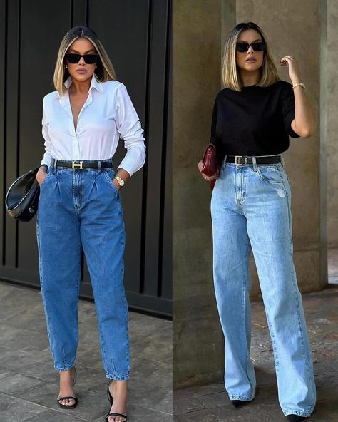 Shop 👉 @MONTTERINI🤍 ❤️‍🔥Lovely Styles With 30% Discounts! Which One, Girls? ✨ SHOP 👉 🔗 MONTTERINI. COM Prices from 🏷 49 USD ✅ Sizes XS-XXL Free shipping worldwide & All taxes included☁️ 👉SHOP @montterini Slouchy Outfit, Light Wash Jeans Outfit, Work Outfit Inspiration, Looks Jeans, Paris Chic, Work Chic, Jean Trends, Layering Outfits, Fashion Wishlist