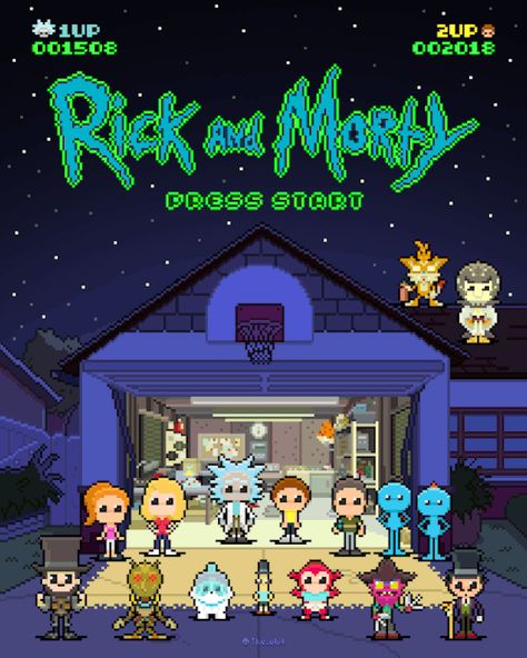 Rick And Morty Game, Rick And Morty Time, Dance Poster Design, Rick E Morty, Rick And Morty Tattoo, Rick And Morty Poster, Game Aesthetic, Dance Poster, Just You And Me