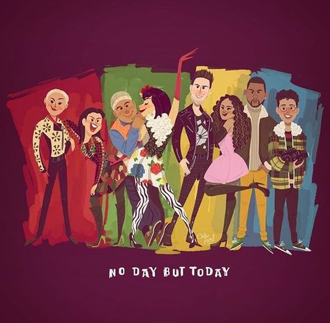 Rent Musical Theatre Illustration, Rent Aesthetic Musical, Rent Fanart, Rent Playbill, Rent Musical Aesthetic, Rent Wallpaper, Rent Poster, Rent Broadway, Rent The Musical