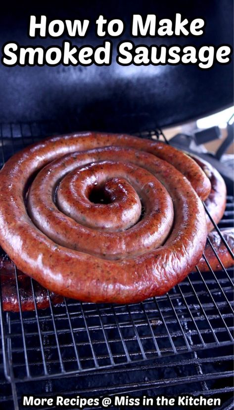 Homemade Breakfast Sausage Recipe, Sausage Making Recipes, Home Made Sausage, Pork Sausage Recipes, Homemade Sausage Recipes, Smoked Sausage Recipes, Jerky Recipes, Smoked Meat Recipes, Beef Sausage