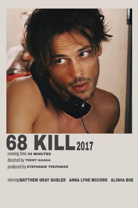 polaroid poster 68 kill 2017 matthew gray gubler Matthew Gray Gubler Poster, 68 Kill Matthew Gray Gubler, 68 Kill, Iconic Movie Posters, Matthew Gray, Manga Books, Matthew Gray Gubler, Movie List, Iconic Movies