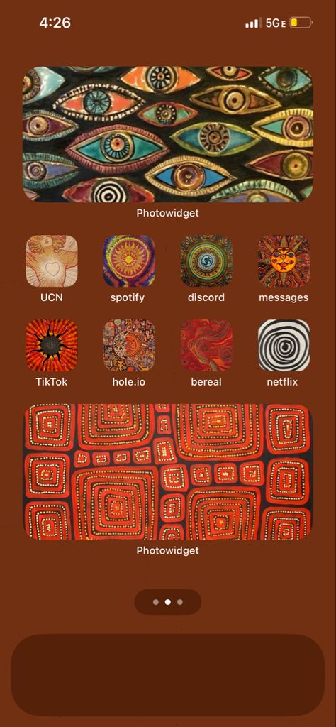 Earthy Home Screen Aesthetic, Boho Homescreen Ideas, Iphone Background Ideas Apps, Earthy Phone Theme, Boho Phone Theme Ideas, Hippie Macbook Wallpaper, Boho Phone Theme, Ipad Themes Aesthetic, Hippie Homescreen