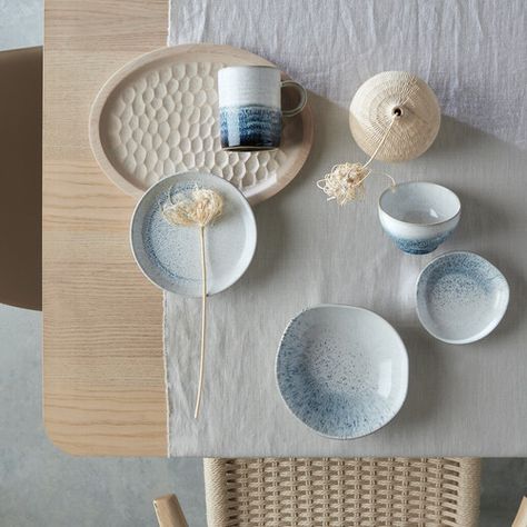 Introducing: 🌊 Kiln Blue 🌊

Designed to enhance both the visual and culinary aspects of your meals, Denby Kiln Blue stoneware engages the senses with its tactile glazes, organic shapes, and effortless elegance. From charming mugs to versatile bowls and platters, each piece showcases the dramatic glaze effect at its finest.

https://www.denbypottery.com/us/us-kiln-blue Cocktail Equipment, Glaze Techniques, Fresh Dishes, Tranquil Blue, Blue Dinner Plates, Pottery Collection, Cocktail Glassware, Biophilic Design, Reactive Glaze