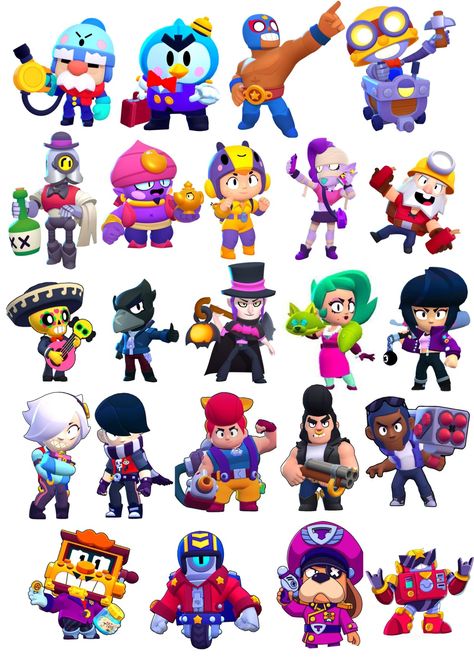 Brawl Stars Karakterleri, Brawl Stars Characters, Roblox Birthday Cake, Planner Tabs, Star Illustration, Floral Wallpaper Phone, Christmas Card Art, Star Character, Star Party