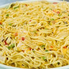 Chicken Spaghetti - Pioneer Woman Recipe | Key Ingredient Chicken Spaghetti Pioneer Woman, Pioneer Woman Chicken, Resep Pasta, Chicken Spaghetti Recipes, Pioneer Woman Recipes, Chicken Spaghetti, Think Food, Lunch Snacks, Pioneer Woman