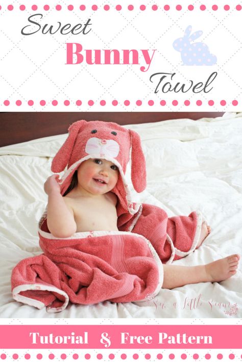 Hooded Towel Tutorial, Kids Hooded Towels, Diy Towels, Hooded Bath Towels, Hooded Towels, Hooded Baby Towel, Baby Sewing Patterns, Baby Towel, Towel Pattern