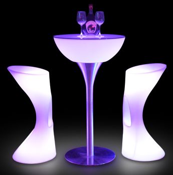 Led cocktail table. Lights Under Cocktail Table, High Cocktail Tables, Nightclub Tables, Led Cocktail Tables, Cocktail Bar Design, Cocktail Bar Neon Sign, Light Cocktails, Led Tube Light, Tube Light