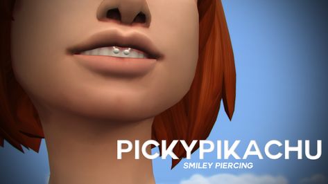 Smiley Piercing Hi, bored again. Here’s a smiley piercing! It is found in the accessories category, enabled for T-E F/M. It’s categorized as a right nose ring so it will not interfere with other... Sims 4 Mm Cc Piercings, Sims 4 Maxis Match Piercings Cc, Sims 4 Cc Smiley Piercings, Sims 4 Cc Egirl Makeup, Sims 4 Smiley Piercing, Sims 4 Dermal Piercing, Sims 4 Tongue Piercing, Sims 4 Urban Home Decor Cc, Sims 4 Assecories