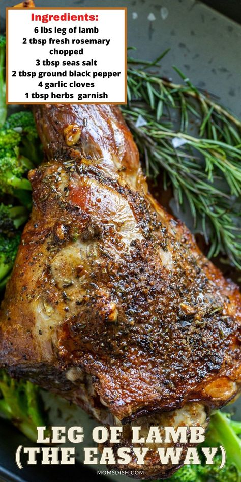 Lamb Leg Center Cut Recipe, Leg Of Lamb Christmas Dinner, Lam Leg Lamb Recipes, Let Of Lamb Recipe, Lamb Legs Recipe, Cooking Leg Of Lamb In Oven, Easy Leg Of Lamb Recipes, How To Cook A Lamb Leg, Whole Leg Of Lamb Recipe