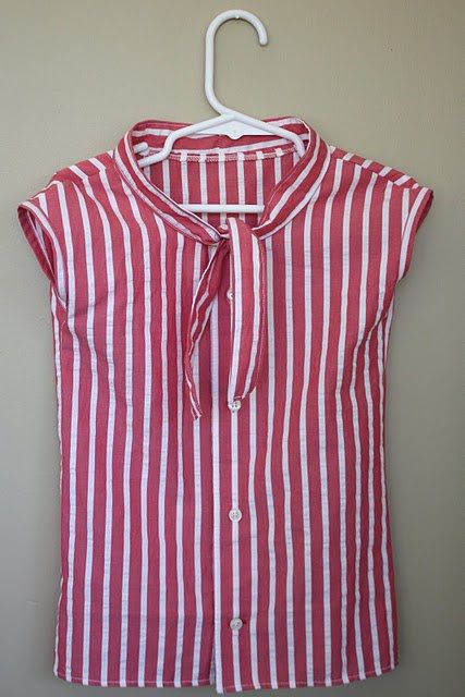 Recycled Mens Shirt, Umgestaltete Shirts, Cute Summer Shirts, Old Clothes Refashion, Mens Shirt Refashion, Nautical Dress, Skirt Tutorial, Diy Vetement, Shirt Refashion