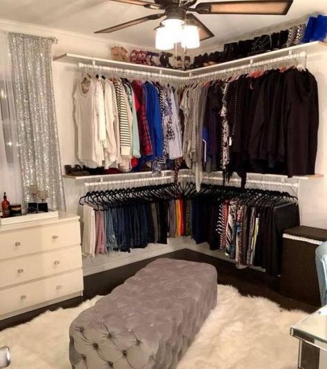 Dressing Angle, Open Dressing Room, Bedroom Inspiration Grey, Open Dressing, Small Space Storage Bedroom, Bedroom Storage For Small Rooms, Bedroom Inspiration Cozy, Bedroom Organization Storage, Open Wardrobe