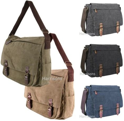 Mailman Bag Aesthetic, Vintage Shoulder Bag Outfit, Messenger Bag Aesthetic Men, Vintage Canvas Messenger Bag, Messager Bag, Military Style Khaki Satchel Shoulder Bag, Men’s Satchel Bag, Mens Messenger Bag For Books, Messenger Bags For School