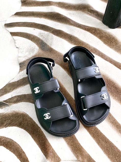 Dad Sandals Outfit, Chanel Dad Sandals, Sandals 2020 Trends, Chanel 2020, Dad Sandals, Chanel Boutique, Chanel Brand, Sandals Outfit, Chanel Sandals