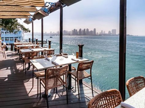 These Are the 100 Most Scenic Restaurants in America, According to OpenTable Gas Patio Heater, San Diego Vacation, California Restaurants, San Diego Restaurants, Harbor Island, Waterfront Dining, San Diego Travel, Waterfront Restaurant, Patio Heater