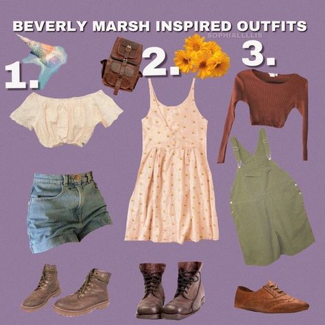 Beverly Marsh Inspired Outfits, Beverly Marsh Outfits Aesthetic, It Outfits Movie, It Inspired Outfits, Beverly Marsh Outfits, Beverly Marsh Aesthetic, Stranger Things Dress, Beverly Marsh, It The Clown Movie