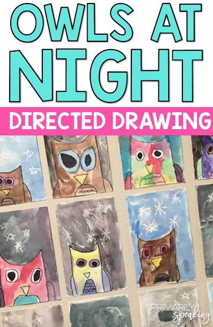 Drawing Owls, Owls Kindergarten, Night Drawings, Directed Drawing Kindergarten, Kindergarten Drawing, Kindergarten Art Projects, Fall Kindergarten, Directed Drawing, Halloween Preschool