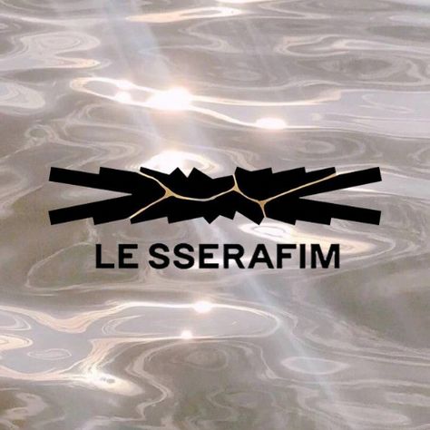 Lesserafim Logo Aesthetic, Lesserafim Logo, Le Sserafim Logo, Ladybug Funny, Golden Logo, Miyawaki Sakura, Miraculous Ladybug Funny, Iphone Icon, Japanese Outfits