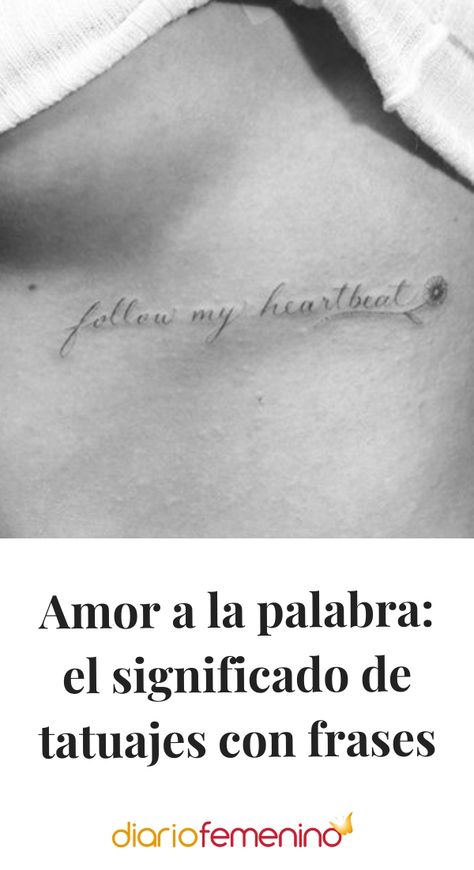 Si dudas en qué frase romántica tatuarte, aquí tenemos algunas frases que te servirán de inspiración #tatuajes #DiarioFemenino L Tattoo, No Se, Tattoo Quotes, Tattoos, Quotes