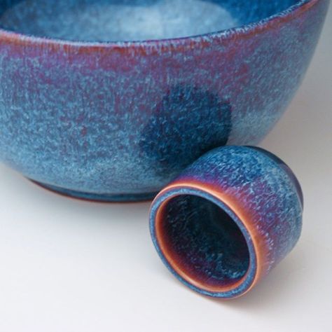 3x chun plum 3x indigo float 3x oatmeal Amaco Potters Choice Glaze Combinations Indigo Float, Amaco Indigo Float Combinations, Amaco Oatmeal Glaze Combinations, Indigo Float Glaze Combinations, Chun Plum Glaze Combinations, Glaze Techniques Ceramics, Ceramics Classroom, Amaco Glaze Combinations, Spectrum Glazes