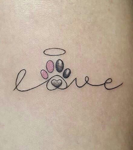 Love 🐾 Aggrogoth Tattoo, Pawprint Tattoo, Dog Paw Tattoo, Wallpaper Samsung, Marvel Tattoos, Paw Tattoo, Disney Tattoo, Arrow Tattoo, Diy Tattoo