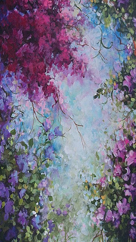 Painting Of Flowers, Flower Art Painting, Arte Floral, Cool Paintings, Painting Abstract, Abstract Oil, 그림 그리기, Floral Painting, Painting Inspiration