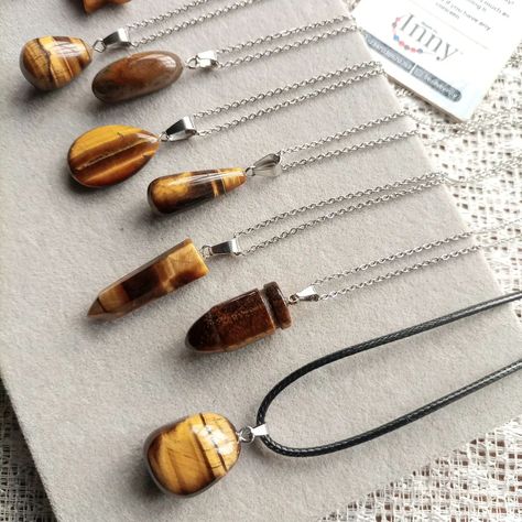 Spreading Joy through Tiger's Eye 🤎 Style: Unisex Necklace length: 45+5cm extender Pendant + Necklace/ Black cord 🛍️₦‎4,000 - �₦‎10,000 each 🔌 Shop via DM. 🔌 Click the link in bio to chat on WhatsApp. 🔌 Payment validates your order 🔌Shop matching Gemstone Bracelet 🔌 Doorstep shipping Worldwide from Lagos, Nigeria 🌍 #Beadsbyinny #gemstoneinlagos #giftsforfriends. #browncrystal #gemstonejewelry #crystals #tigereye Lagos Nigeria, Unisex Necklace, Necklace Black, Tiger's Eye, Necklace Length, Gemstone Bracelet, Tiger Eye, Click The Link, Gemstone Jewelry