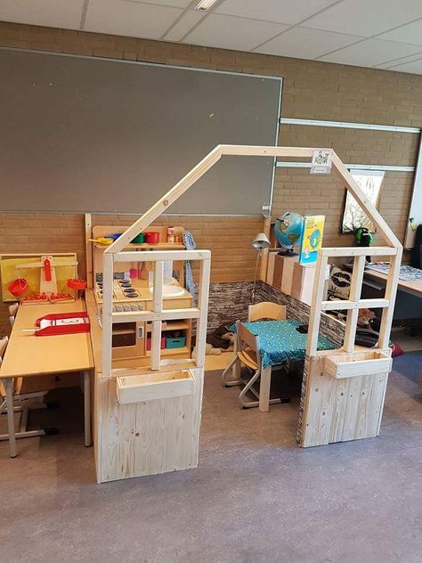 Inspiratie huishoek 1 foto 1 Play Space Ideas, Junior Kindergarten, Play Corner, Play Cafe, Cones Crafts, Childcare Center, Twins Room, Backyard Playground, School Room